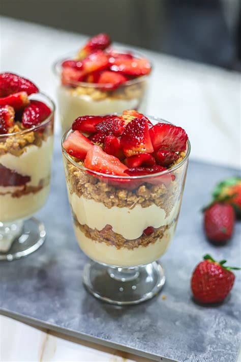 Infographie: Composants d’un cheesecake parfait