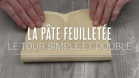Étapes du tourage d'une pâte feuilletée