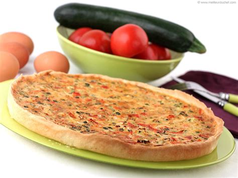 Tarte provençale aux tomates, courgettes et mozzarella dorée