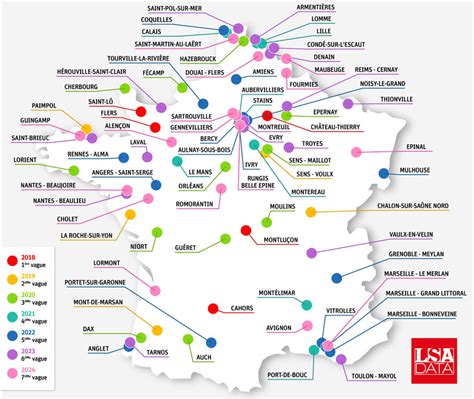 Carte des principaux jalons historiques de Carrefour et ses implantations internationales