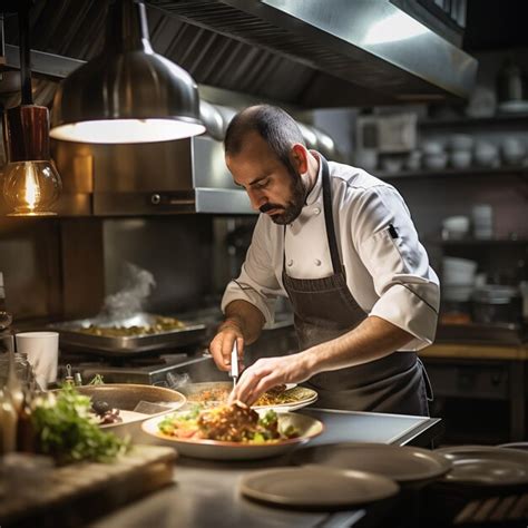 Cuisine professionnelle avec des chefs pâtissiers au travail