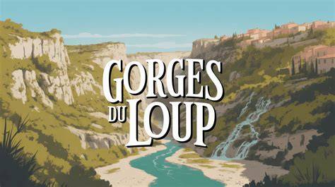 Carte indiquant l’emplacement des Gorges du Loup et la localisation de la chocolaterie