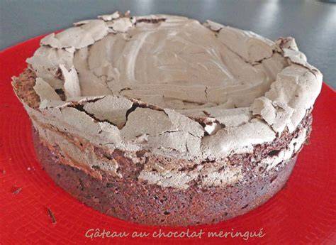 gâteau au chocolat meringué