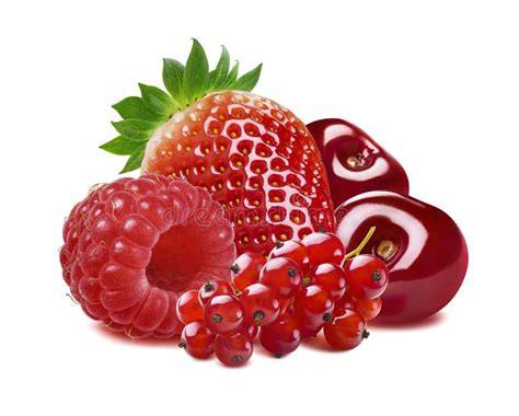 Assortiment de fruits rouges (fraise, cerise, groseille)