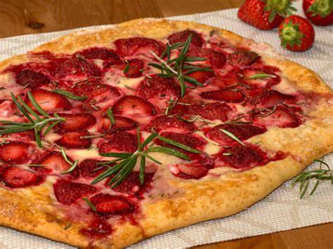 Pizza fraise mascarpone ready-to-bake