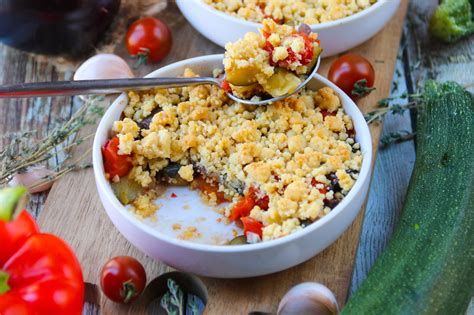 Préparation d'un crumble salé