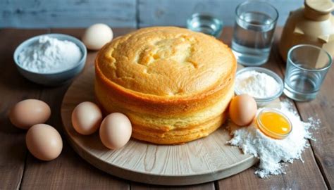 Ingrédients pour une génoise