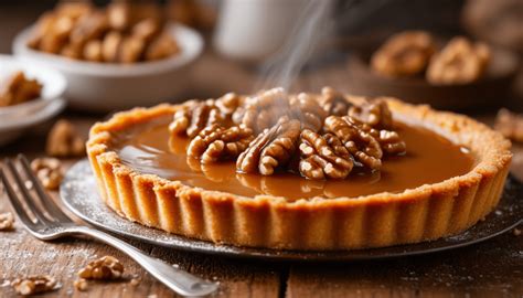 carte conceptuelle des étapes tarte noix caramel