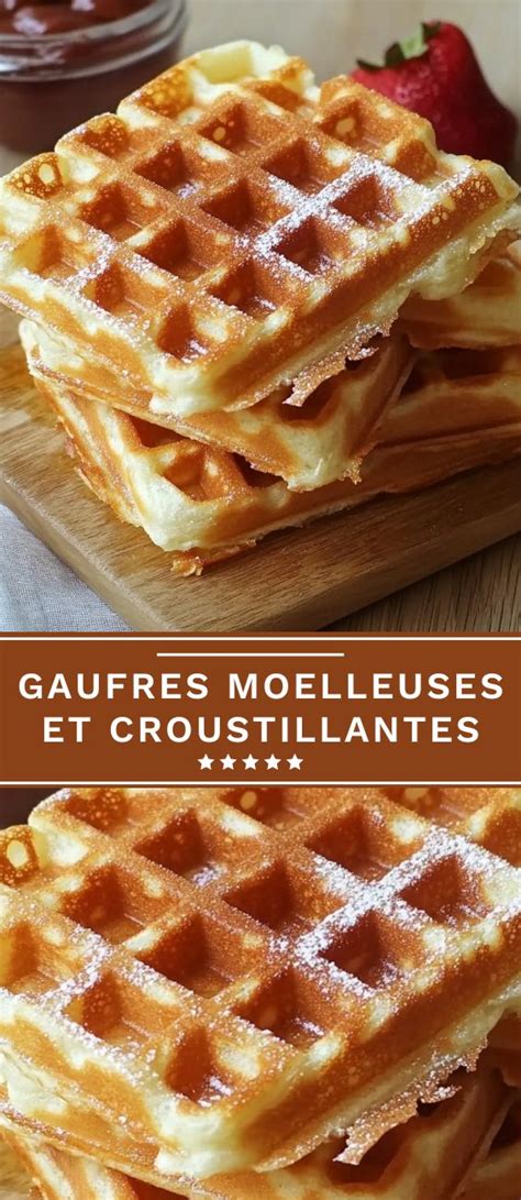 Gaufres dorées et croustillantes