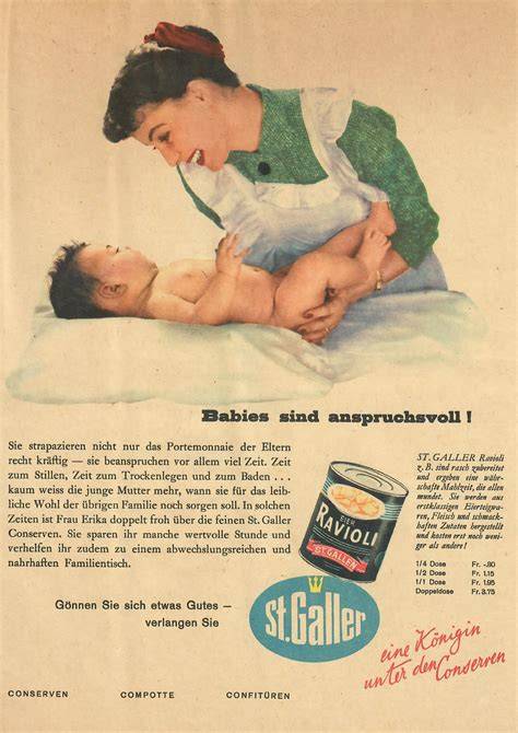 Affiche Hero publicitaire 1950s: Frau Erika et l’indépendance culinaire