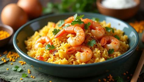 Cookeo avec un plat de riz et crevettes