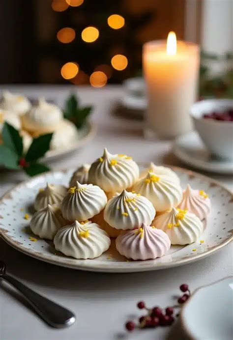 Assiette de meringues françaises