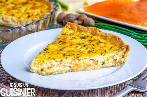 Infographie: Étapes clés pour réaliser une quiche vegan à base de tofu fumé et légumineuses
