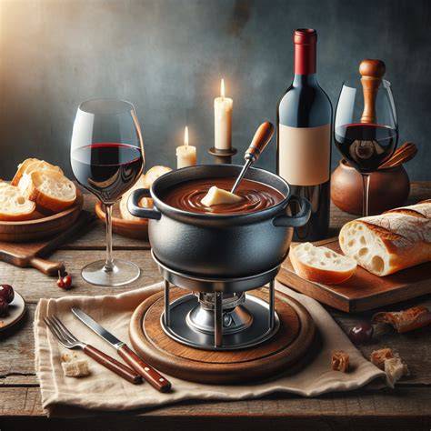 Carte des accords mets-vins pour fondue bourguignonne