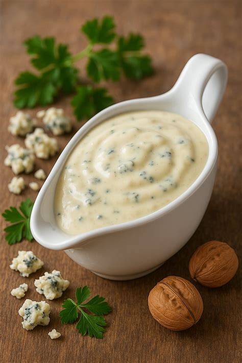 Schéma: Comment monter une sauce roquefort étape par étape