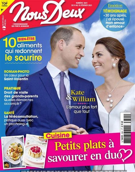 Couverture du magazine Nous Deux