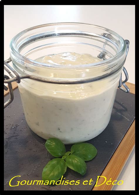 Sauce crémeuse au basilic