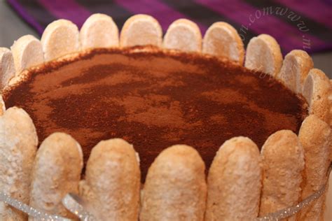 Gâteau tiramisu monté en cercle