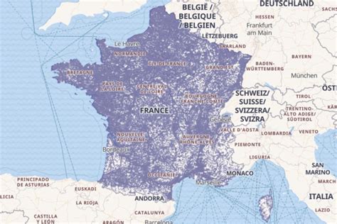 Carte des zones couvertes et localisation des pizzerias mentionnées