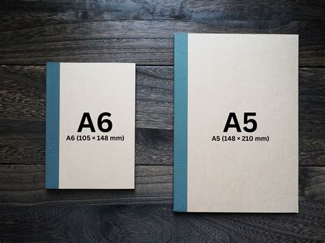 Compact A6 notebook in a hand