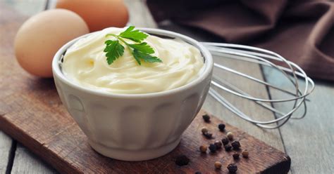 Ingrédients pour une mayonnaise allégée
