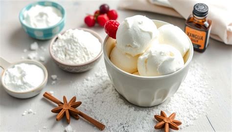 Ingrédients pour une glace vegan maison