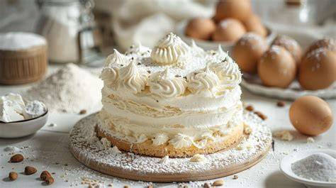 Schéma récapitulatif des niveaux et des éléments du gâteau à étages Blanche-Neige