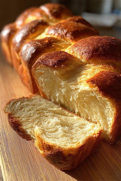 Brioche tressée dorée sortant du four