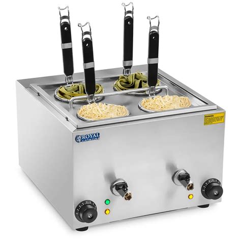 Cuiseur à pâtes automatique à 4 paniers