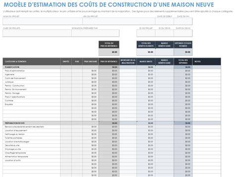 Tableau ancien de devis et coûts de fortifications