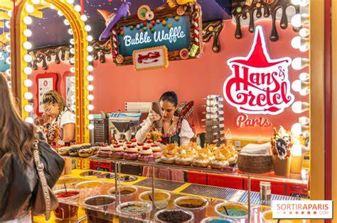 Infographie: Parcours client chez Hansel et Gretel Paris - de l’entrée à la dégustation