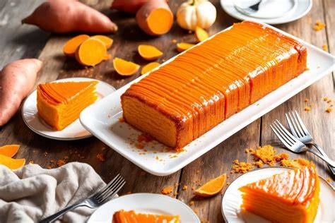 Gâteau patate douce: texture fondante et cuisson vapeur