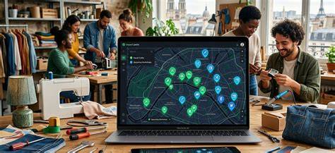 Carte interactive des boutiques et ateliers autour du chou à Paris