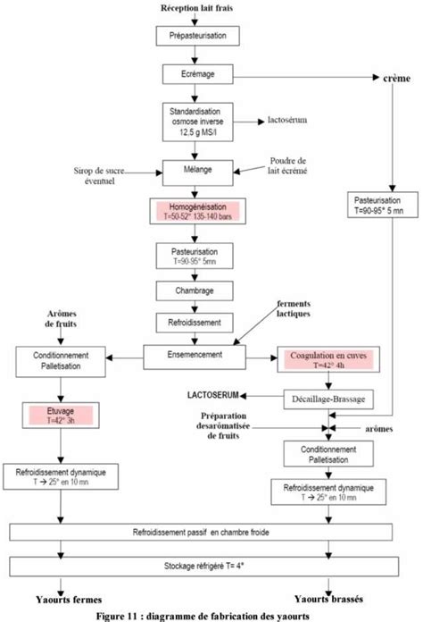 Schéma explicatif du processus de fabrication du ghee