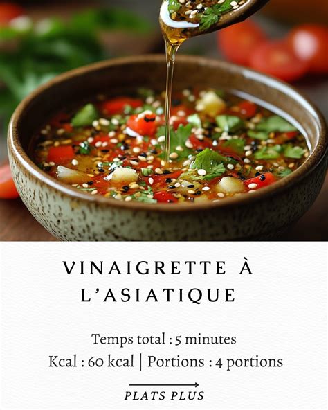 Ingrédients pour une vinaigrette asiatique