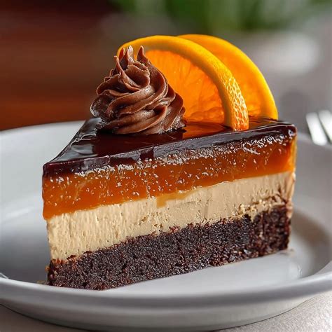 Cheesecake moderne avec un glaçage brillant et une garniture fruitée