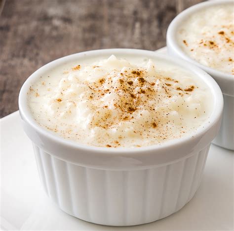 Ramequins individuels de riz au lait