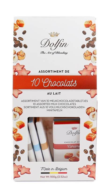 Assortiment de tablettes de chocolat Dolfin aux saveurs du monde