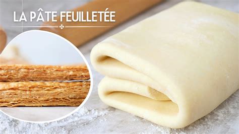 Pâte feuilletée badigeonnée de beurre et de sucre