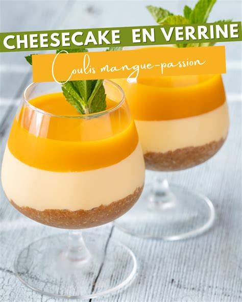Cheesecake glacé en verrine et fruits