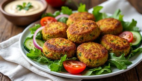 Falafels cuits au four sur une plaque