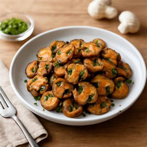 image de champignons sautés et herbes