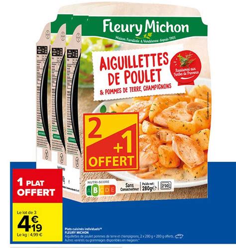 Tableau comparatif des gammes de plats cuisinés Carrefour