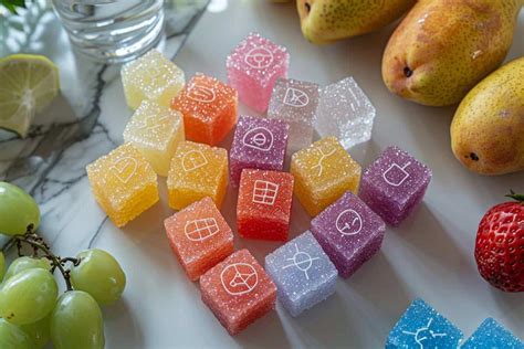 Infographie comparant le sucre et les édulcorants artificiels dans les chewing-gums