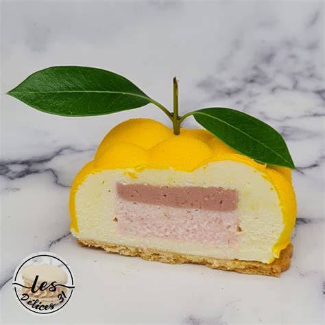 Infographie: composants typiques d'un entremet citron et leur impact nutritionnel