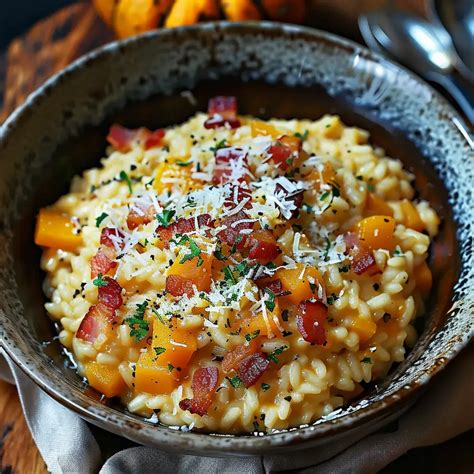 Un bol de risotto crémeux garni de copeaux de parmesan.