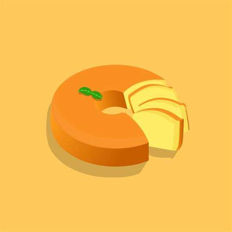 illustration gateau orange imbibe histoire