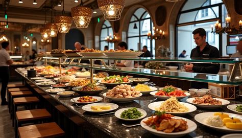 Restaurant buffet avec une variété de plats