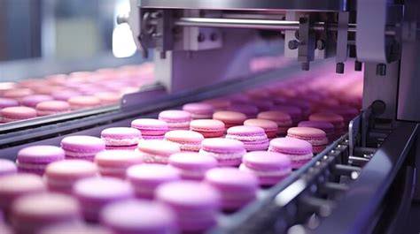 ligne de production de macarons en usine