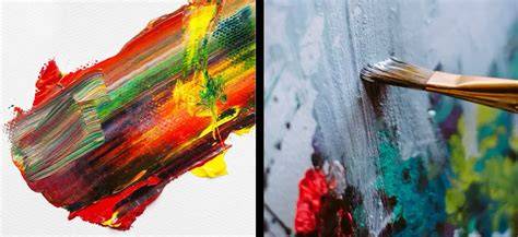 applications textures peinture huile et acrylique